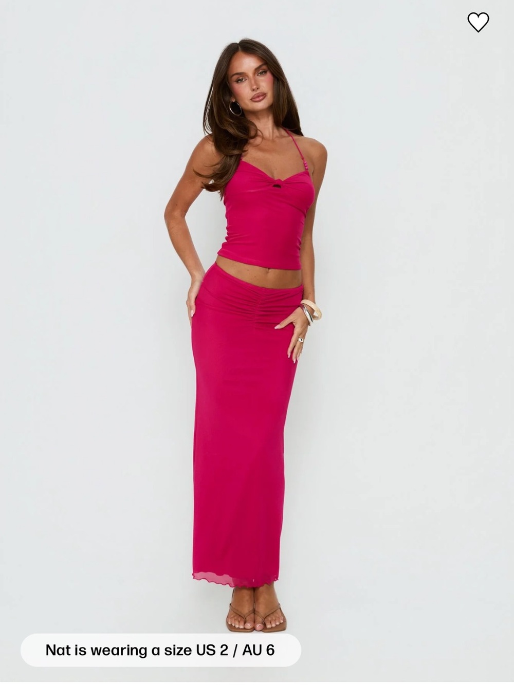 Jalion halter top and maxi skirt set